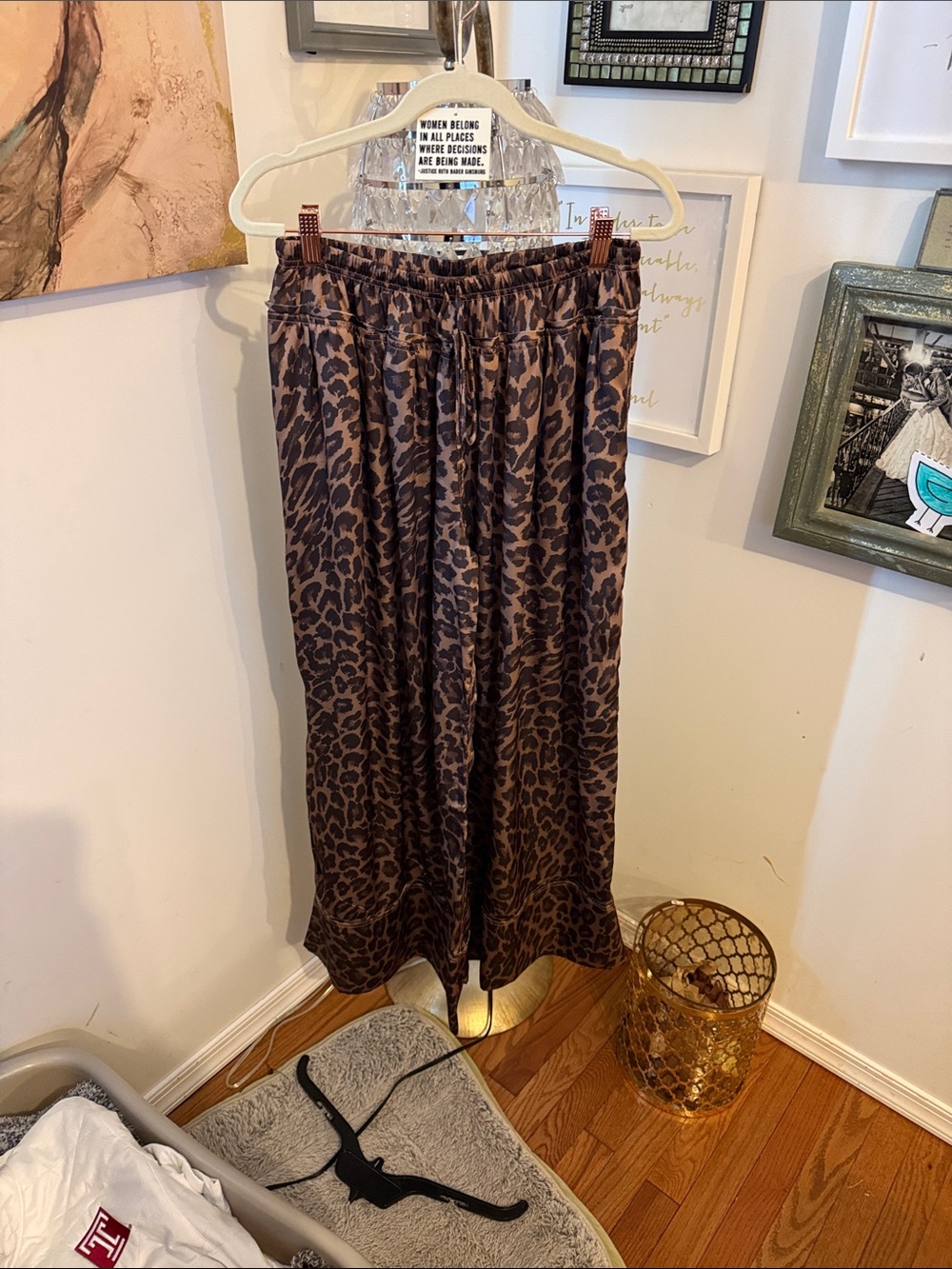 Free people leopard pants. Small